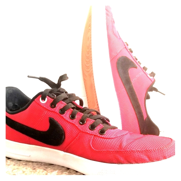 nike with red swoosh